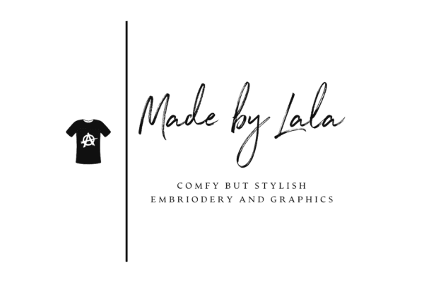 A green background with black lettering and an image of a t-shirt.